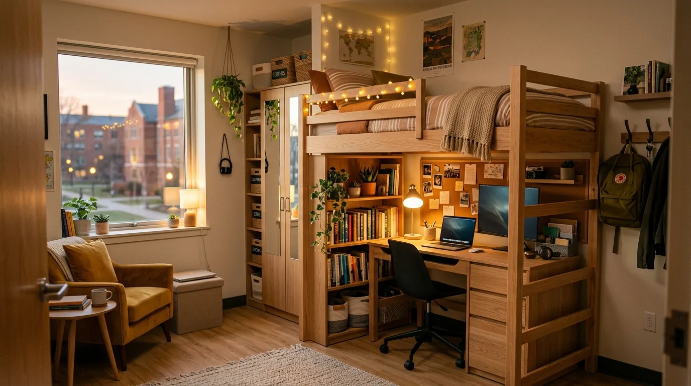 Finish with a dorm room that feels personal and efficient inspiration for a dorm room.